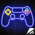 Gamer Playstation Oyun Kolu Işıklı Neon Tabela