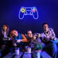Gamer Playstation Oyun Kolu Işıklı Neon Tabela