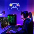 Gamer Playstation Oyun Kolu Işıklı Neon Tabela