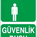 Güvenlik Duşu İş Güvenliği Levhası