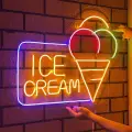 İce Cream Neon Led Dondurma Tabelası