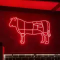 Işıklı Kasap Tabelası Neon Led İç Mekan Levha