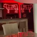 Işıklı Kasap Tabelası Neon Led İç Mekan Levha