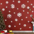 Kar Tanesi Yılbaşı Happy New Year Duvar Dekoru | 30 Parça Ürün | 1MM Yapışkanlı Pleksi Ayna