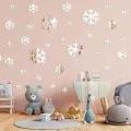 Kar Tanesi Yılbaşı Happy New Year Duvar Dekoru | 30 Parça Ürün | 1MM Yapışkanlı Pleksi Ayna