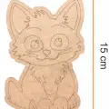 Kedi Ahşap Boyama Okul Diy Etkinlik Aktivite Sanat