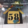 Kişiye Özel Dekoratif Ev Temalı Daire Kapı Numarası Kapı Süsü