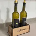 Kitchen Yazılı Ahşap Kasa Kutu Organizer Stand, Yağdanlik Sirkelik Altlığı Tezgah Üstü Düzenleyici