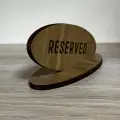 Masaüstü Rezerve Yazısı Mdf Lazer Kesim