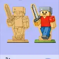Minecraft Temalı Ahşap Boyama