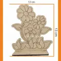 Papatya Çiçeği Boyama Aktivite Sanat Okul Öncesi Anaokulu Kreş Etkinlik 13x12 cm 1 adet