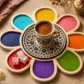 Papatya Şeklinde Boyanabilir Ham MDF Tepsi 18x18 cm – Mozaik Etkinliği ve Kahve Sunumluğu