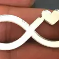 Pleksi Etiket Sonsuzluk İşareti 4 Cm