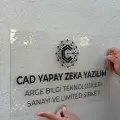 Şeffaf Pleksi Kapı Ve Duvar Tabelası