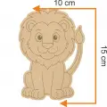 Sevimli Aslan Ahşap Boyama Figürü – Okul Öncesi DIY Etkinlik ve Sanat Aktivitesi
