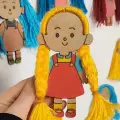 Sevimli Kız Renkli Ahşap Boyama – Okul Öncesi DIY Etkinlik ve Sanat Aktivitesi 1 adet