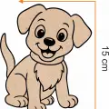 Sevimli Köpek Ahşap Boyama Figürü – Okul Öncesi DIY Etkinlik ve Sanat Aktivitesi