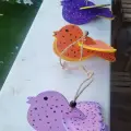 Sevimli Kuş Ahşap Etkinlik Boyama Okul Aktivite Sanat 1 Adet