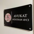 Siyah Pleksi Kapı ve Duvar Tabelası