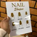 Tırnak Kartelası Pleksi Nail Art Shapes