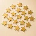 Yıldız Kendinden Yapışkanlı Pleksi Mozaik Ayna – Gold ve Gümüş, 1,5–6 cm