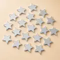 Yıldız Kendinden Yapışkanlı Pleksi Mozaik Ayna – Gold ve Gümüş, 1,5–6 cm