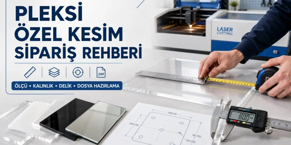 Pleksi Özel Kesim Sipariş Rehberi: Ölçü, Kalınlık ve Dosya Hazırlama