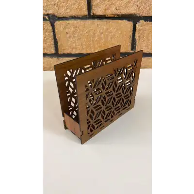 Ahşap Mutfak Peçeteliği 15x13 cm
