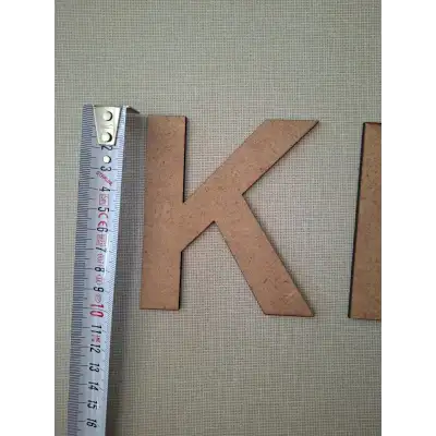 Boyanabilir Ahşap Harf 10 CM