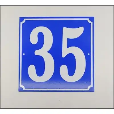 Kapı Numarası , Bina, Apartman, Işyeri Numarası 10X10 Cm