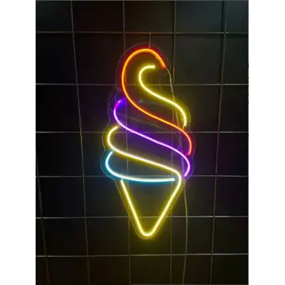 Neon Led Dondurma Külahı