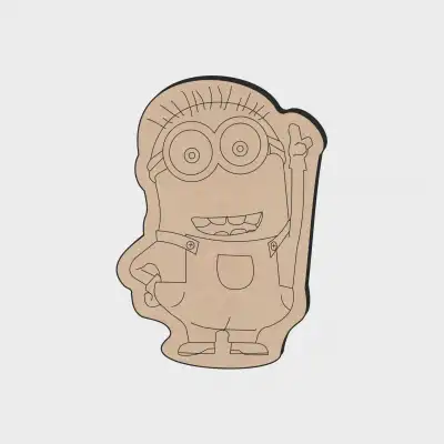 Sevimli Minion Ahşap Boyama Anaokul Etkinlik