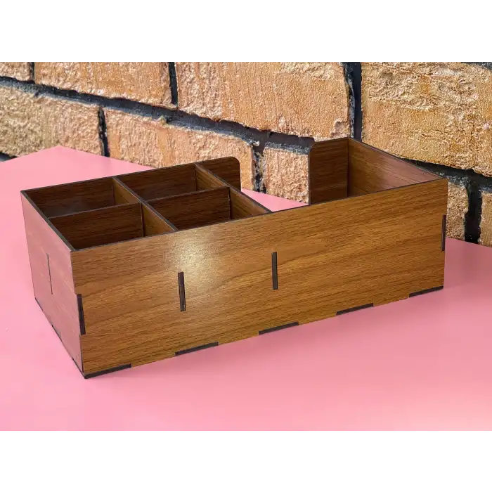 Ahşap Cafe Restoran Oteller için Masa Üstü Peçetelik 30x16