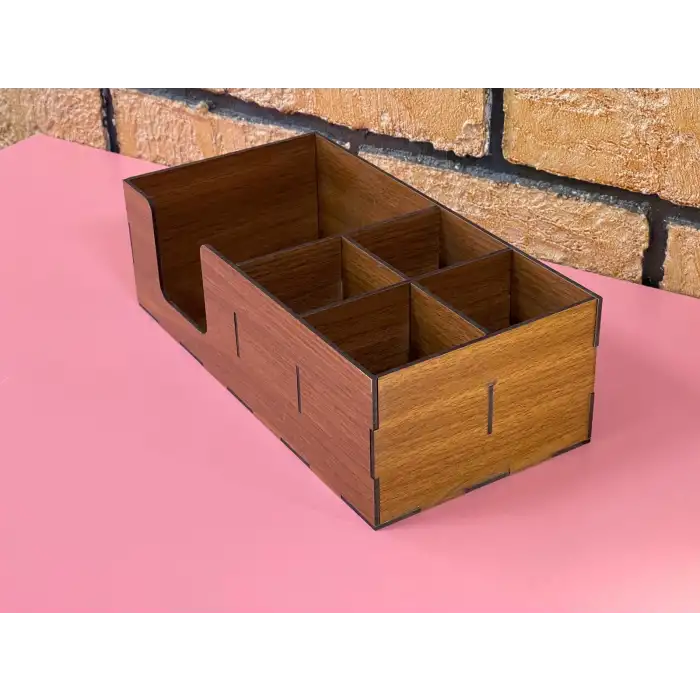 Ahşap Cafe Restoran Oteller için Masa Üstü Peçetelik 30x16
