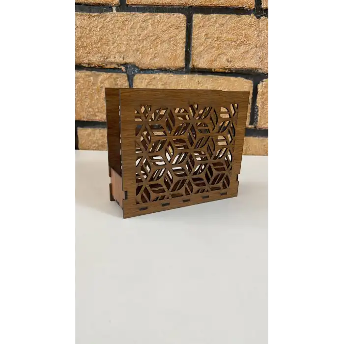 Ahşap Mutfak Peçeteliği 15x13 cm