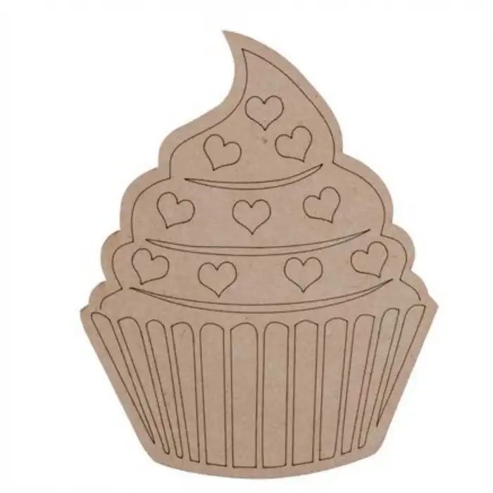 Cupcake Ahşap Boyama