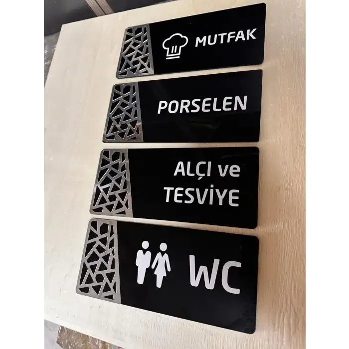 Gümüş Seri Yönlendirme Tabela Levha