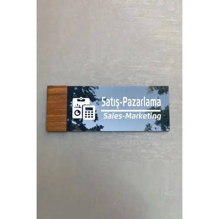Wooden Seri Yönlendirme Tabela Levha