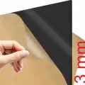3 mm siyah pleksi Levha özel ebat lazer kesim