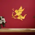 Aşk Meleği Gold Gümüş Pleksi Akrilik Cam