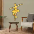 Balerin Kız Gold Gümüş Pleksi Akrilik Cam