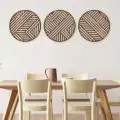 Bohem Ahşap Duvar Dekorasyonu 3lü set 25 cm