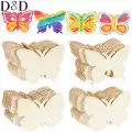 Boyanabilir Ahşap Kelebek 6x6 Cm 100 Adet