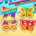 Boyanabilir Ahşap Kelebek 6x6 Cm 100 Adet