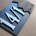 Dekoratif Ahşap Isimli Daire Numarası Kapı Numarası