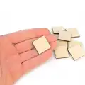 Dekoratif Ahşap Kare 5x5 cm 50 Adet