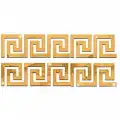 Dekoratif Labirent Bordür 20 Adet Gold Pleksi Dekor Ayna 8x7 Cm