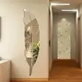 Dekoratif Lazer Kesim Yaprak Pleksi Ayna Duvar Dekoru