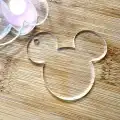 Dekoratif Mickey Mouse Silüeti Akrilik Şeffaf Pleksi Süs 30 adet