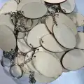Doğal Ahşap Anahtarlık Kavak 3,5x5,5 cm